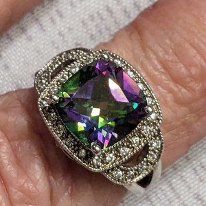 Mystic topaz ring NVC